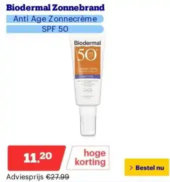 Bol.com Biodermal Zonnebrand aanbieding