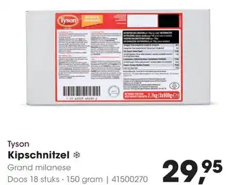 HANOS Tyson Kipschnitzel aanbieding