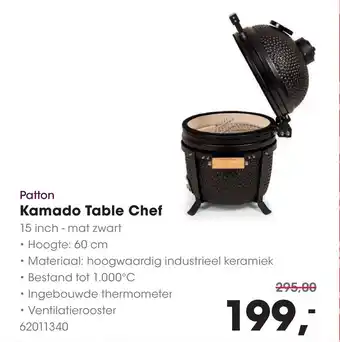 HANOS Patton Kamado Table Chef aanbieding