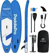 Bol.com LifeGoods SUP Board Allround Compact - 100 KG Draagkracht - Opblaasbaar - Compleet SUP pakket - Blauw aanbieding