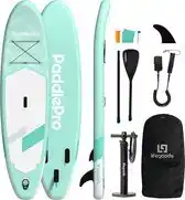 Bol.com LifeGoods SUP Board Allround Compact - 100 KG Draagkracht - Opblaasbaar - Compleet SUP pakket - Pastelgroen aanbieding