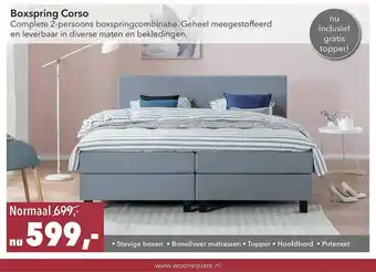 Woonsquare Boxspring Corso aanbieding