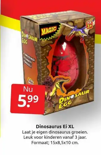 Boekenvoordeel Dinosaurus Ei XL aanbieding