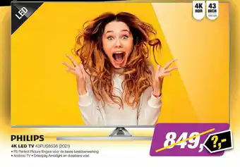 EP Philips 4K LED TV 43PUS8536 (2021) aanbieding