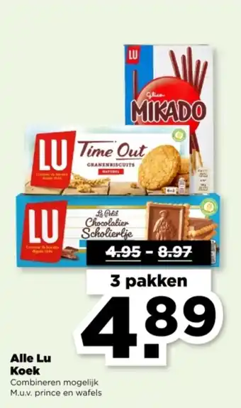 PLUS Alle Lu Koek aanbieding