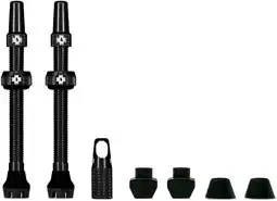 Amazon Muc-Off Tubeless Valves, Black 44mm - Dust Caps for Bikes with Valve Core Removal Tool - Presta Valve Caps for Tubeless MTB/R aanbieding