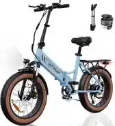 Bol.com HITWAY Elektrische Fiets | 7 versnellingen | 48V10.4Ah | 25 km/h | blauw aanbieding