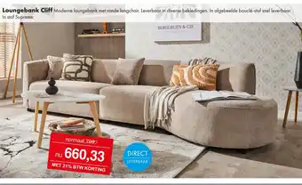 Woonsquare Loungebank Cliff aanbieding