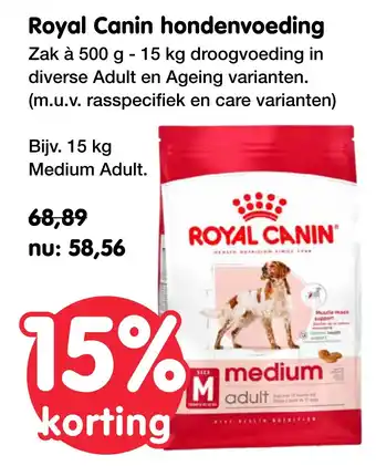 Maxi Zoo Royal Canin hondenvoeding aanbieding