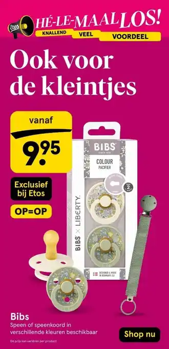 Etos Bibs aanbieding
