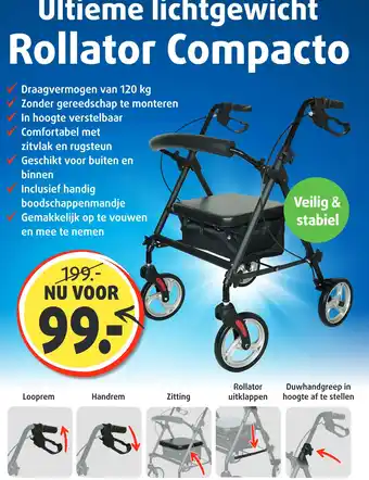 Lucovitaal Rollator Compacto aanbieding