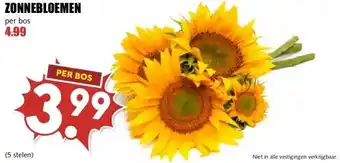 MCD Supermarkt ZONNEBLOEMEN aanbieding