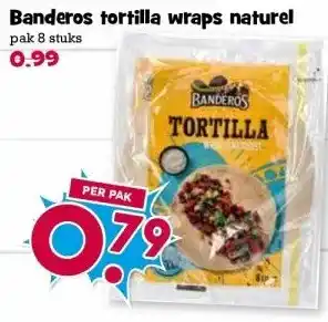 Boon`s Markt Banderos tortilla wraps naturel aanbieding