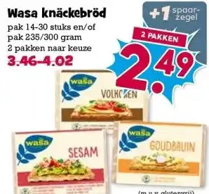 Boon`s Markt Wasa knäckebröd aanbieding