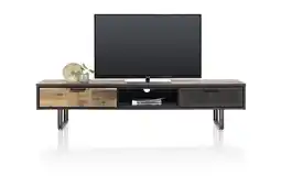 Henders & Hazel Avalon, Tv-Dressoir 200 Cm - 2-Laden + 1-Niche - Driftwood aanbieding