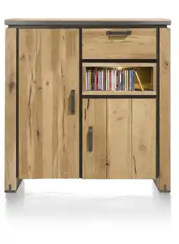 Henders & Hazel Farmland, Highboard 125 Cm - 2-Deuren + 1-Lade + 1-Niche (+ LED) aanbieding