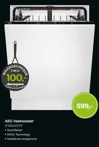 EP AEG Vaatwasser aanbieding