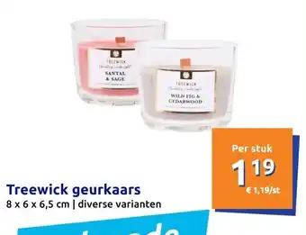 Action Treewick geurkaars aanbieding