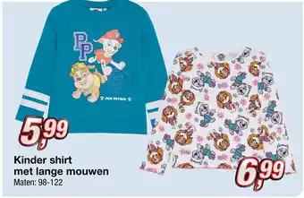 Kik Kinder shirt met lange mouwen aanbieding
