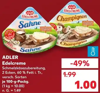 Kaufland DE ADLER Edelcreme aanbieding