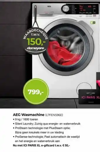 EP AEG Wasmachine aanbieding