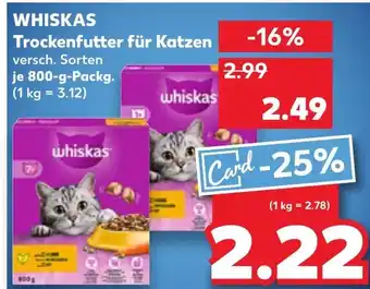 Kaufland DE WHISKAS Trockenfutter für Katzen aanbieding