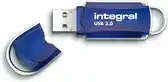 Bol.com Integral COURIER 3.0 USB flash drive 128 GB USB Type-A 3.2 Gen 1 (3.1 Gen 1) Blauw Zilver aanbieding