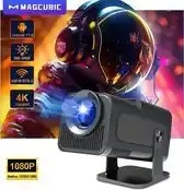 Bol.com MagCubic HY320 - 2024 model - WiFi 6 mini beamer- Ultieme draagbare beamer - 390 ANSI 1080p native resolutie - Bt 5.0 aanbieding