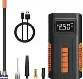 Bol.com Lopoleis Draagbare Compressor – Elektrische Fietspomp – Luchtcompressor – Bandenpomp – Auto Fiets Scooter Bal – Zaklamp – 103 aanbieding