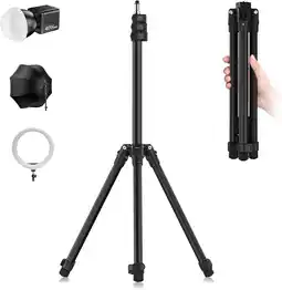 Amazon Ulanzi Lichtstatief Aluminium Lampstatief 190cm, Omkeerbaar Portable Camera Verlichtingsstatief 6kg Laadvermogen, 1/4 Schroef aanbieding