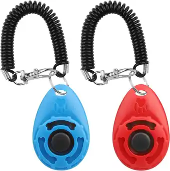 Amazon Diyife Hondenclicker, trainingsclicker met grote knop en polsband, professionele clickertrainingsset voor hondentraining en h aanbieding