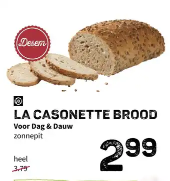 Ekoplaza La Casonette Brood aanbieding