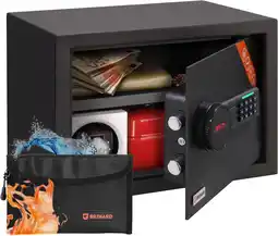 Amazon Brihard Familie Elektronische Thuiskluis - 25x35x25cm Elektronische Code Kluis voor Laptop, A4- Digitaal Toetsenbord Slot Led aanbieding
