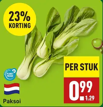 ALDI Paksoi aanbieding