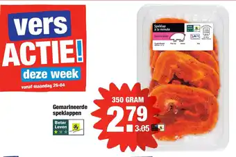 ALDI Gemarineerde speklappen 350g aanbieding