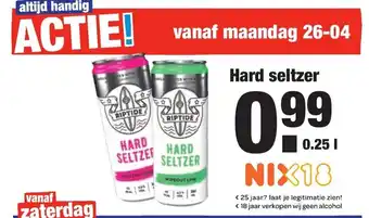 ALDI Riptide ard Seltzer 250ml aanbieding