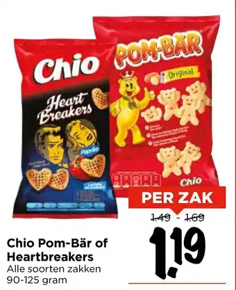 Vomar Voordeelmarkt Chio Pom-Bär of Heartbreakers aanbieding