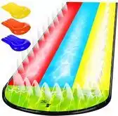 Bol.com Waterglijbaan - Buikschuifbaan - Waterslide - Waterglijmat - Buikschuifmat - 3 Banen Met Sproeiers aanbieding