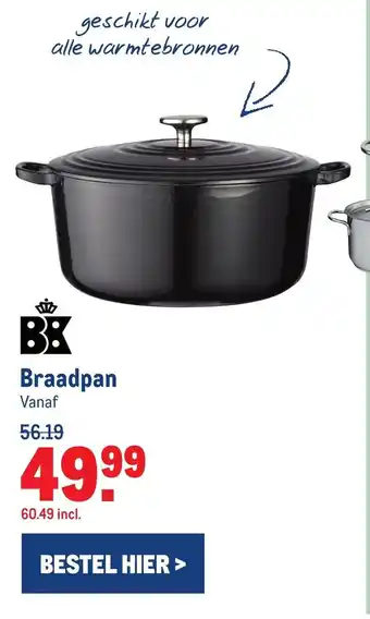 Makro Braadpan aanbieding