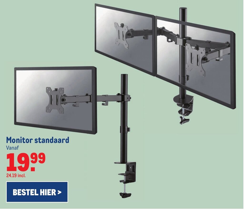 Monitor standaard aanbieding bij Makro