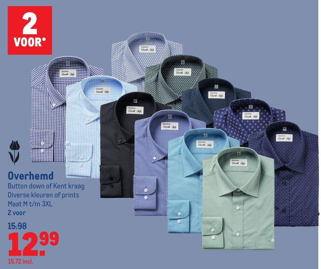 Overhemd M t m 3XL aanbieding bij Makro