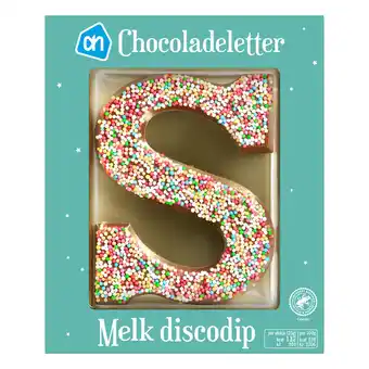 Albert Heijn AH Chocoladeletter melk discodip aanbieding