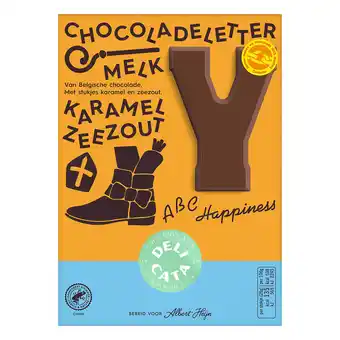 Albert Heijn Delicata Chocoladeletter melk karamel zeezout aanbieding