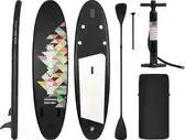Bol.com Gymrex SUP paddleboard - 130 kg - opblaasbaar - zwart aanbieding
