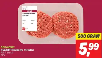 Dekamarkt Kwartponders royaal aanbieding