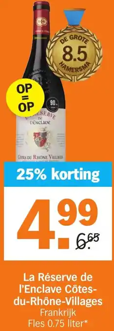 Albert Heijn La Réserve de l'Enclave Côtes- du-Rhône-Villages aanbieding