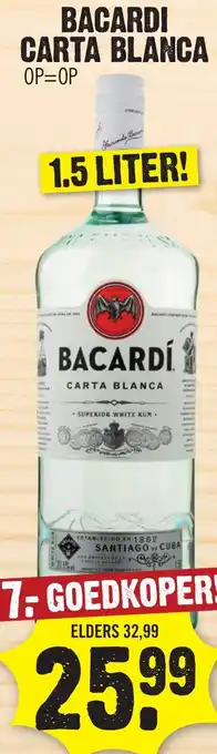 Dirk Bacardi Carta Blanca aanbieding