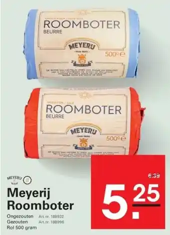 Sligro Meyerij Roomboter aanbieding