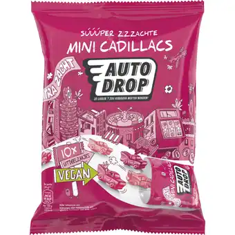 Albert Heijn Autodrop Mini cadillacs vegan uitdeelzakjes aanbieding