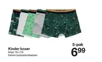 Zeeman Kinder Boxer Katoen-Polyester-Elastaan aanbieding